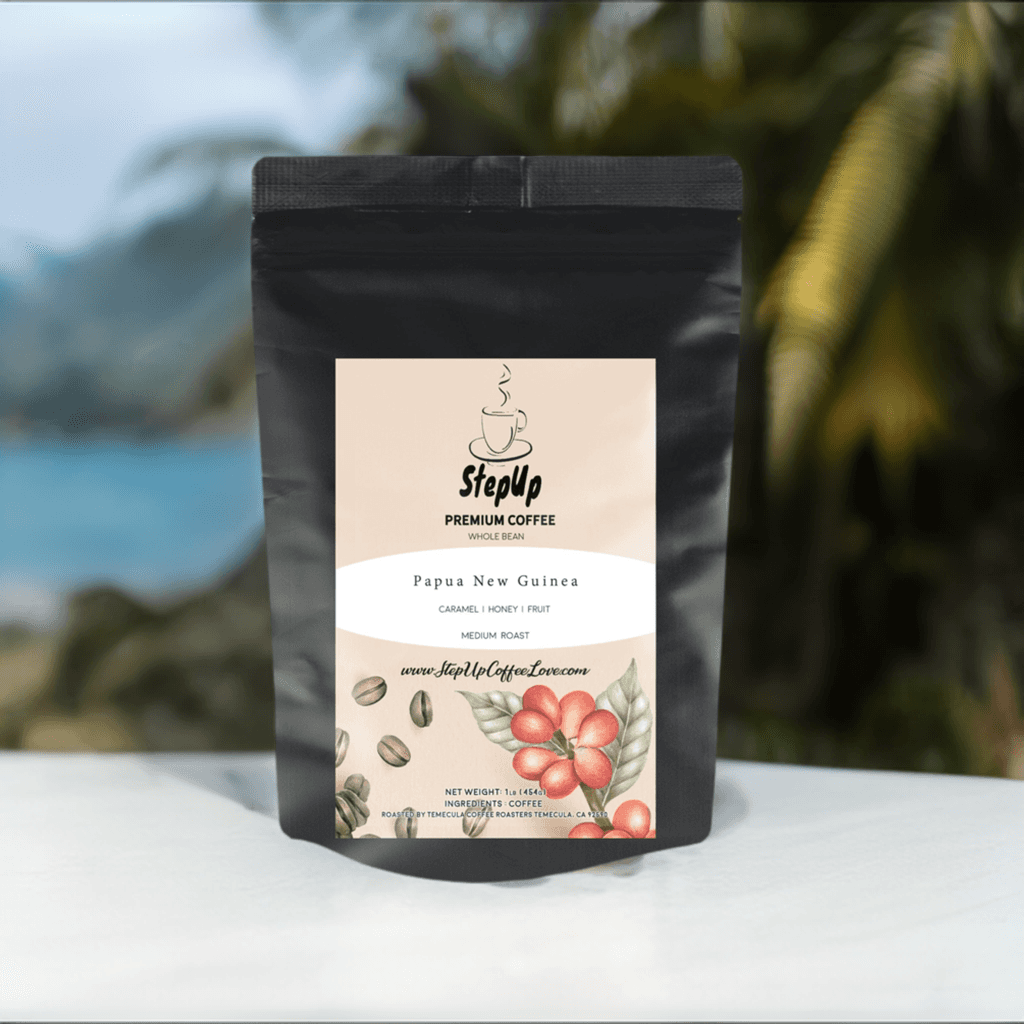 Papua New Guinea, A/X. Medium- Whole Bean, Espresso, Standard 12oz-2 lb.