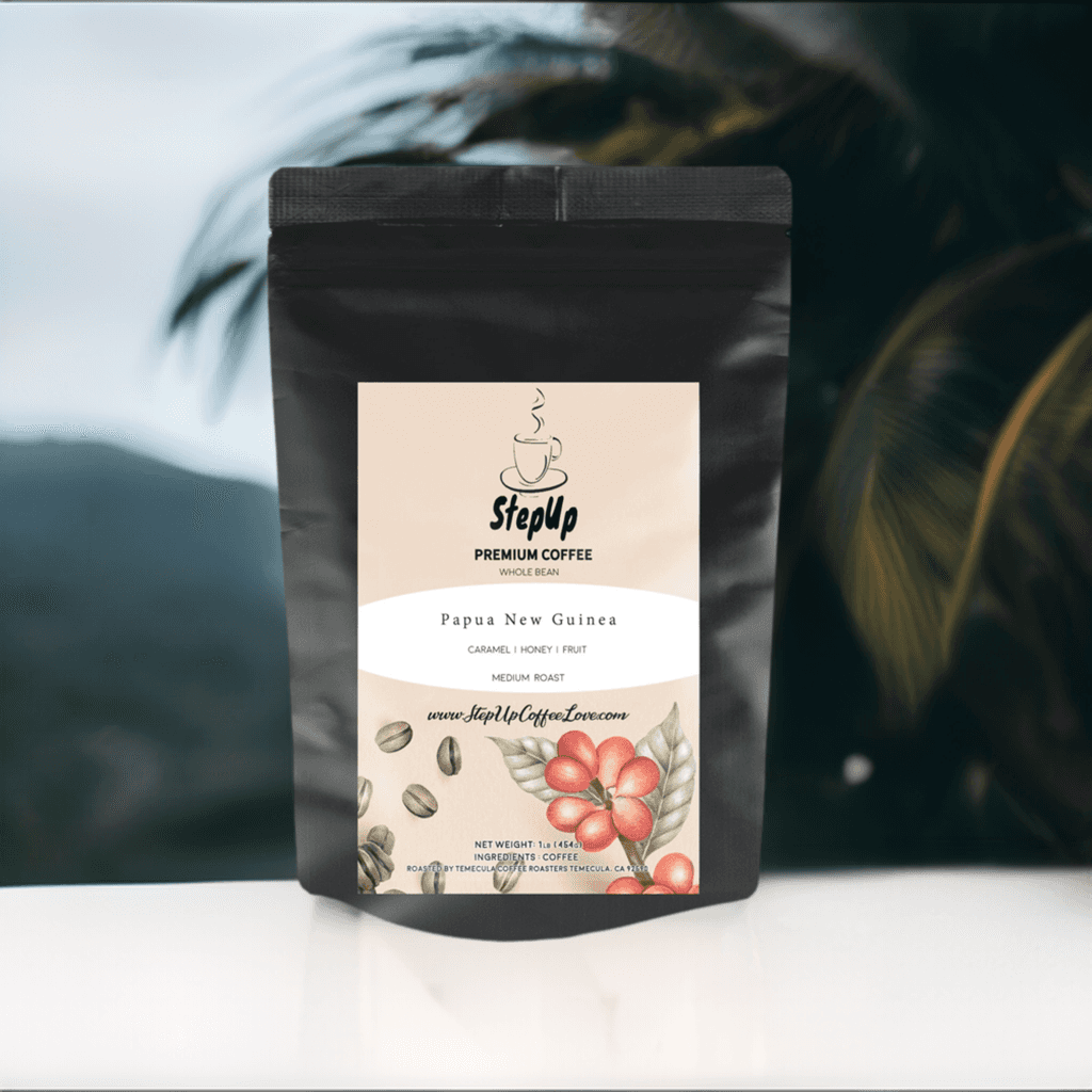 Papua New Guinea, A/X. Medium- Whole Bean, Espresso, Standard 12oz-2 lb.